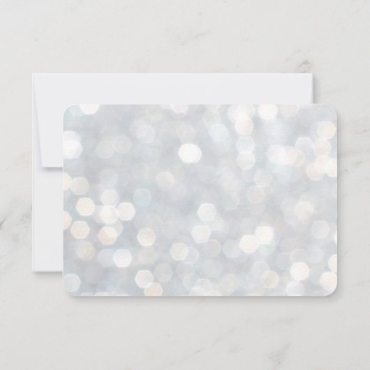 Elegant Silver Lights RSVP (Achterkant)