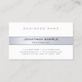 Elegant Silver-look ziet er eenvoudig uit in het d Visitekaartje (Achterkant)