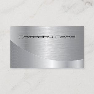 Elegant Silver Modern Corporate Visitekaartje