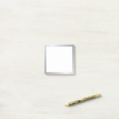 Elegant Silver Post-it® Notes (Op bureau)