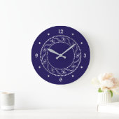 Elegant Silver  Retro Design Grote Klok (Huis)