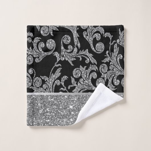 Élégant Silver Silver Silver Élégant (Gant de toilette)