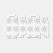 Elegant Silver Snowflake kerstfeestdag cadeau Bedankdoosjes (Uitgevouwen)