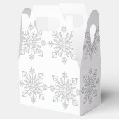 Elegant Silver Snowflake kerstfeestdag cadeau Bedankdoosjes (Geopend)