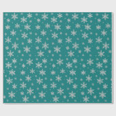 Elegant Silver Snowflake | Winter Holiday  Cadeaupapier (Vlak)
