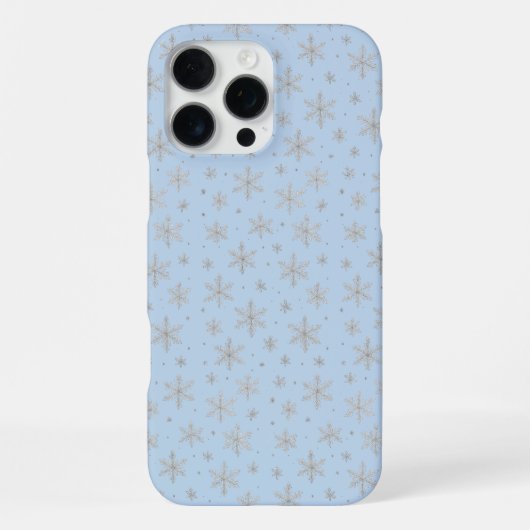 Elegant Silver Snowflake | Winter Holiday  iPhone Hoesje (Achterkant)