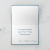 Elegant Silver Snowflakes Merry Christmas Quote Kaart (Binnen)