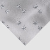 Elegant Silver Star Tissuepapier (Detail)