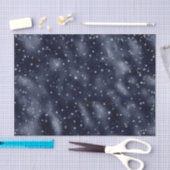 Elegant Silver Stars Kerstmis Tissuepapier (Craft)