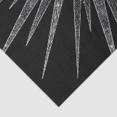 Elegant Silver Sun Moon Mandala Black Design Tissuepapier (Detail)