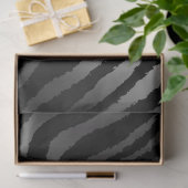 Elegant Silver Tiger Tissuepapier (Geschenk)