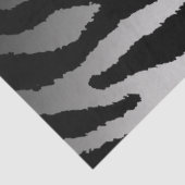 Elegant Silver Tiger Tissuepapier (Detail)