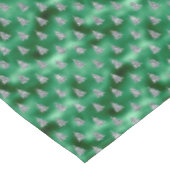 Elegant Silver Trees Kerstmis Tafelkleed (Gekanteld)