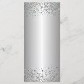 Elegant silver Wedding Menu (Dos)