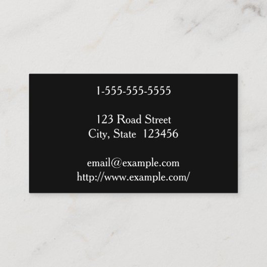 Elegant & Simple Barrister Visitekaartje (Achterkant)