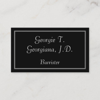 Elegant & Simple Barrister Visitekaartje