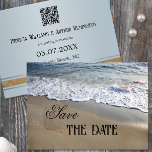 Elegant Simple Beach Enregistrer la carte Date