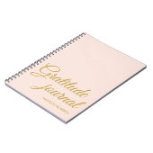 Elegant simple blush pink gratitude journal (Côté gauche)
