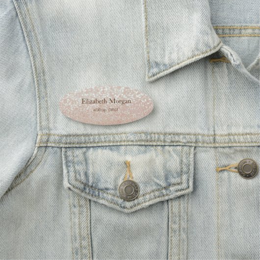 Elegant Simple Chic Bokeh Naamplaatje (In situ)