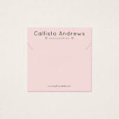 Élégant simple Coeur noir rose élégant Écran de co (Devant)