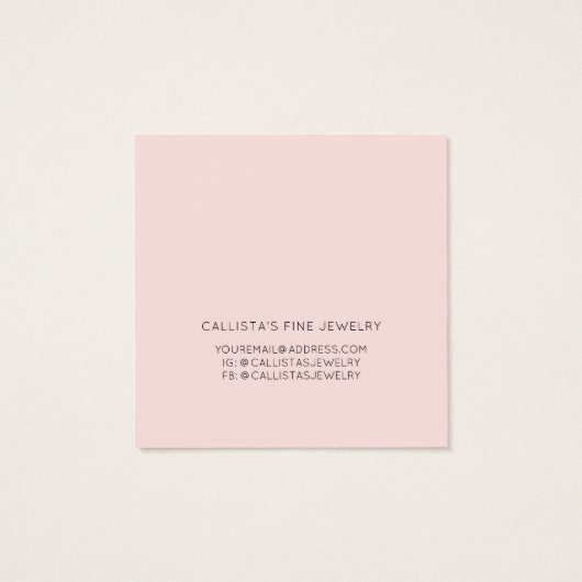 Élégant simple Coeur noir rose élégant Écran de co (Dos)