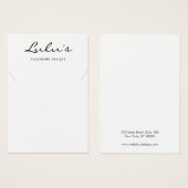 Élégant simple collier blanc (Devant & derrière)