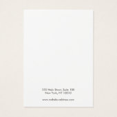 Élégant simple collier blanc (Dos)