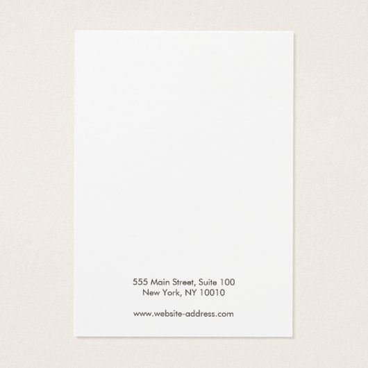 Élégant simple collier blanc (Dos)