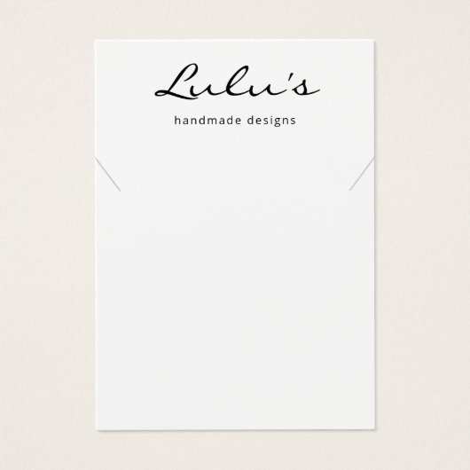 Élégant simple collier blanc (Devant)