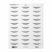 Elegant Simple Company Return-label Etiket (Full Sheet)