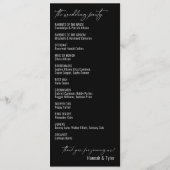 Elegant Simple Contemmodern Typografie Black Programma (Achterkant)