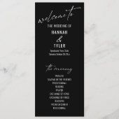 Elegant Simple Contemmodern Typografie Black Programma (Voorkant)