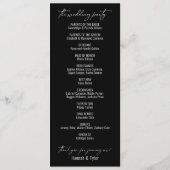 Elegant Simple Contemmodern Typografie Black Programma (Achterkant)