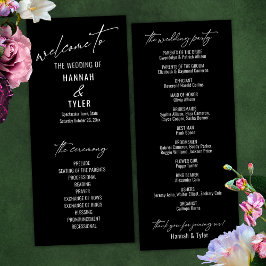 Elegant Simple Contemmodern Typografie Black Programma