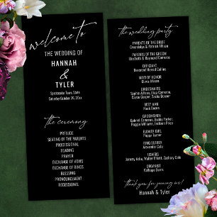 Elegant Simple Contemmodern Typografie Black Programma