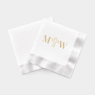 Élégant simple Couple croisé 2 pouces Monogramme