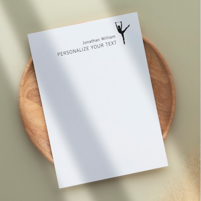 Elegant Simple Dancer Retro Personal Stationery Briefhoofd (Creator heeft geüpload)