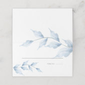 Elegant Simple Dusty Blue Foliage (Buitenkant ongevouwen)