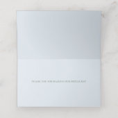 Elegant Simple Dusty Blue Foliage (Binnenkant ongevouwen)