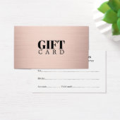 Elegant Simple Faux Rose Gold Salon (Bureau)