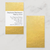 Elegant Simple Gold Foil Effect Background Visitekaartje (Voorkant / Achterkant)