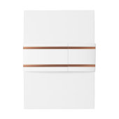 Elegant Simple Gold Script Weduwband Band Uitnodigingen Wikkel (Achterkant Voorbeeld)