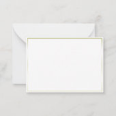 Elegant Simple Gradient Gold Lijst Weddenschap Cou Notitiekaartje