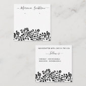 Élégant Simple Grande Boucles D'Oreille Cartes D'A (Devant / Derrière)