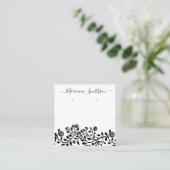 Élégant Simple Grande Boucles D'Oreille Cartes D'A (Debout devant)