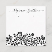 Élégant Simple Grande Boucles D'Oreille Cartes D'A (Devant)