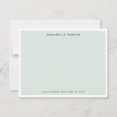 Elegant Simple Grey and White border Bedankkaart (Voorkant)