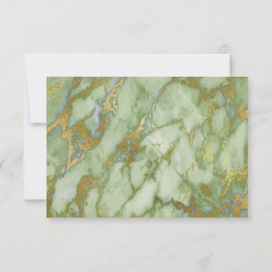 ÉLÉGANT SIMPLE INVITATION DE RÉPONSE EUCALYPTUS AR (Dos)