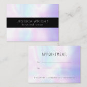 Elegant Simple Iridescent Appointkaart Afsprakenkaartje (Voorkant / Achterkant)
