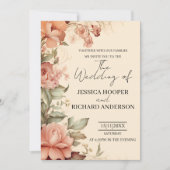 Elégant Simple Mariage Invitations Réception (Devant)